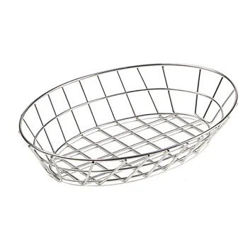 Clipper Mill - 4-84418 - 12" Oval Stainless Steel Basket