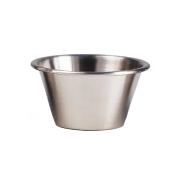 GET Enterprises - 4-89444 - Medium 6 oz. Stainless Steel Condiment Cup