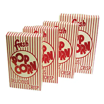 Benchmark USA 41574 - Closed Top Popcorn Boxes - 2.5 oz Capacity - Case of 50