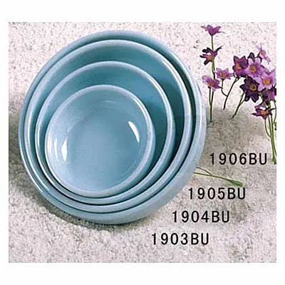 Thunder Group 1900-BU - Blue Jade Round Plates 6" (Pack of 12) 