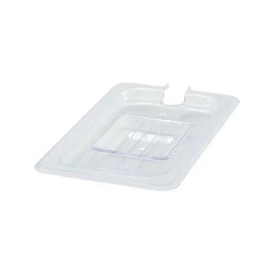 Winco Poly-Ware Slotted Food Pan Cover for Size 1/4 Size Pan [SP7400C]