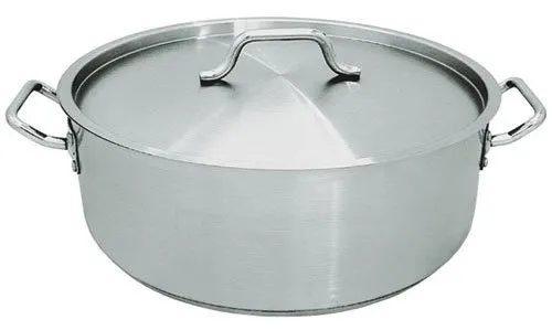 Update International SBR-25 - 25 Oz. - Stainless Steel Brazier w/Cover