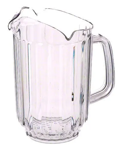 Update International WP-60PC - 60 Oz - Clear Polycarbonate Water Pitcher 