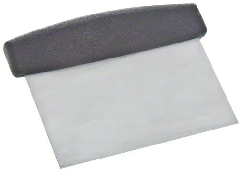 Update International WDS-36PH - 6" x 0.5" x 4.5" - Stainless Steel Dough Scraper with Plastic Handle   