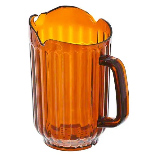 Update International WP-60PB - 60 Oz - Amber Polycarbonate Water Pitcher