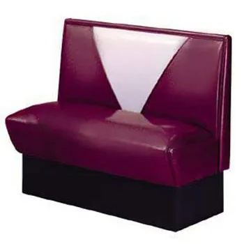 Vitro V-4300 - Seating Products Nostalgic 50s Retro V Back Single Booth 