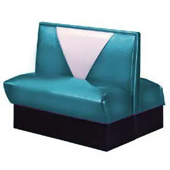 Vitro V-4300 - Seating Products Nostalgic 50s Retro V Back Double Booth 