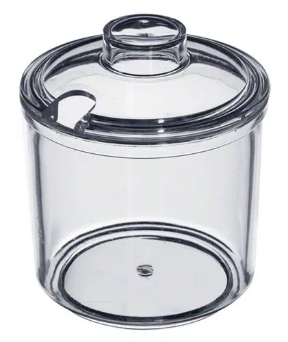 Update International CJ-7AC - 7 Oz - Plastic Condiment Jars w/Covers