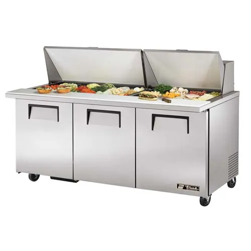 True TSSU-72-30MB-ST - 72.5" Mega-Top Sandwich Salad Prep Table