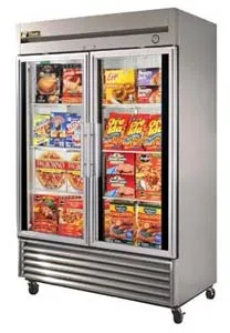 True T-49FG - 54" Reach-In Freezer - 2 Full Glass Swing Door