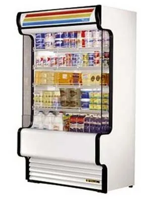 True TAC-30GS - 30" Open-Air Glass Slide Merchandiser