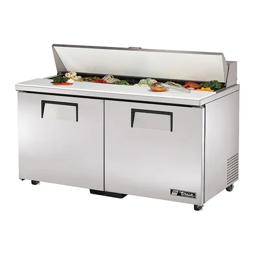 True TSSU-60-16-ADA - 60" Sandwich Salad Prep Table Holds 16, 1/6 Pans ADA Compliant