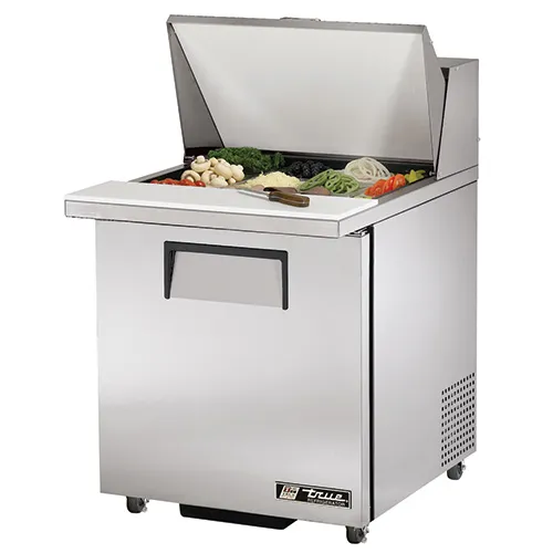 True TSSU-27-12M-B-ADA - 27" Sandwich Salad Prep Table Holds 12, 1/6 Pans ADA Compliant