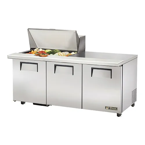 True TSSU-72-15M-B-ADA - 72.5" Mega-Top Sandwich Salad Prep Table ADA Compliant