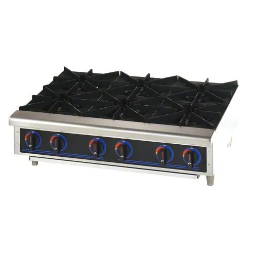 Universal OWST-019S-6 - Stainless Steel Pot Stove 6 Burner with 25" Stand 