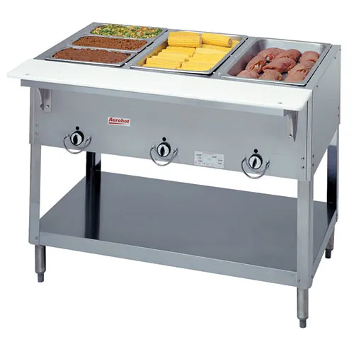 Duke 303 - Aerohot Gas Hot Food Table - Stationary 3 Wells, 44-3/8" W 