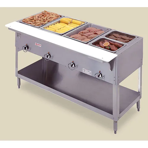 Duke 304 - Aerohot Gas Hot Food Table - Stationary 4 Wells, 58-3/8" W 