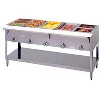 Duke E305 - Aerohot Electric Hot Food Table - Portable 5 Wells, 72-3/8" W 