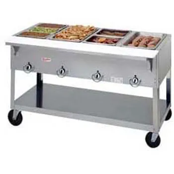 Duke EP304 - Aerohot Electric Hot Food Table - Portable 4 Wells, 58-3/8" W 