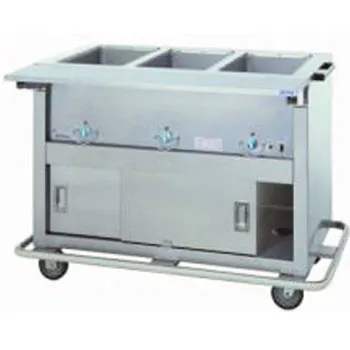 Duke EP-5-CBSS - ThurmaHeavy Duty Hot Food Table - Portable Electric, 5 Wells, 74" W 