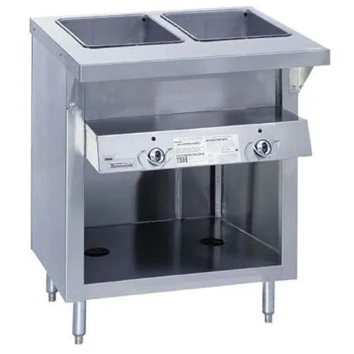 Duke E-2-DLSS - ThurmaHeavy Duty Hot Food Table - Deluxe Electric, 2 Wells, 32" W 