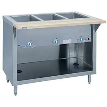 Duke E-4-CBSS - Heavy Duty Hot Food Table - Standard Electric, 4 Wells, 60" W 