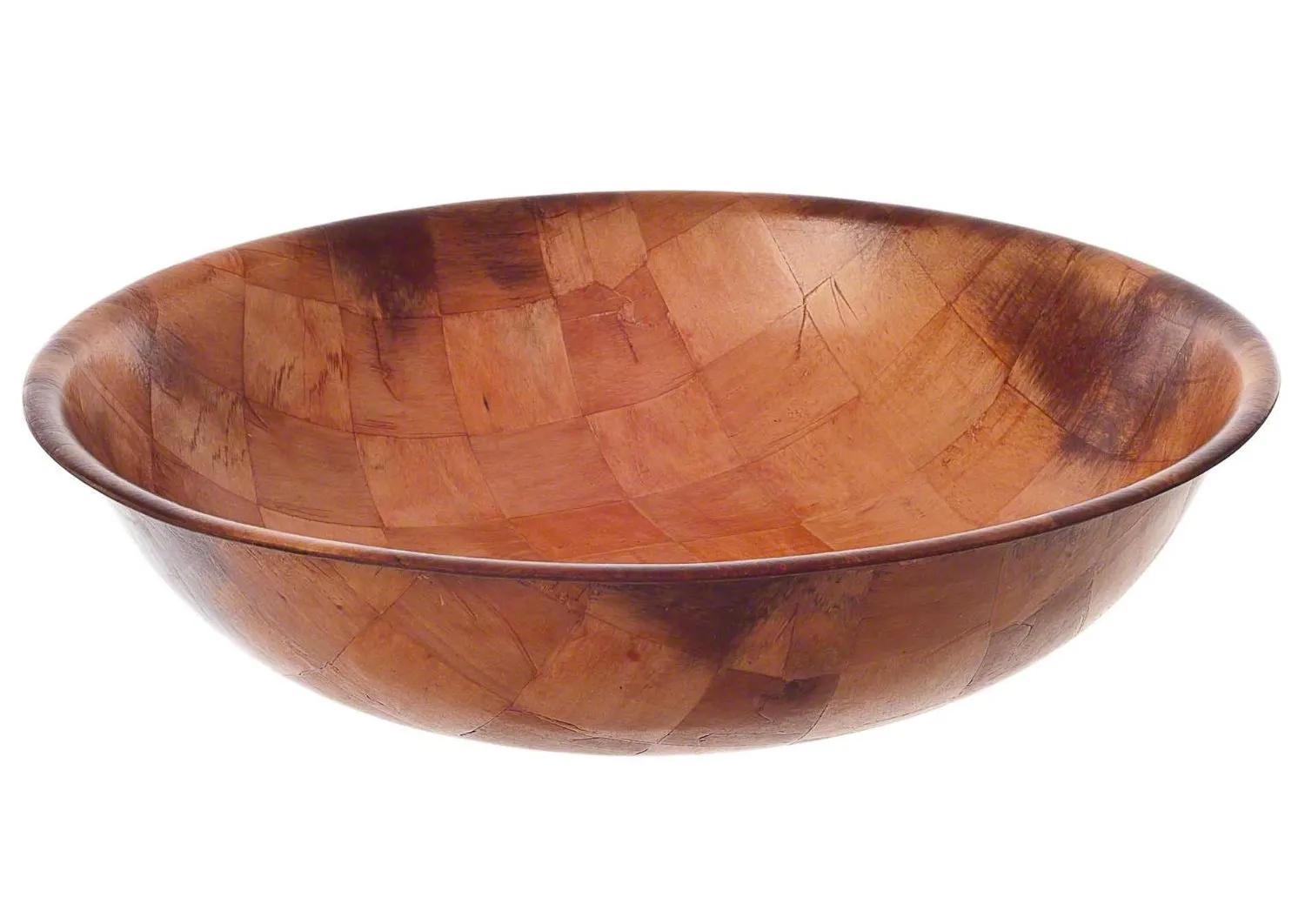 Update International WSB-20 - 19.75" x 5" x 19.75" - Woven Wood Round Salad Bowl  