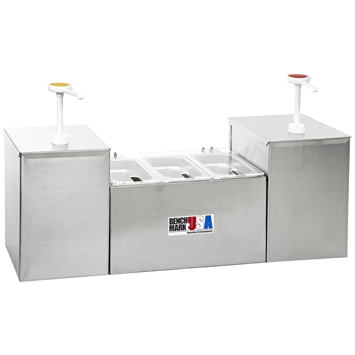 Benchmark USA 52001 - Condiment Station with Pump & Pans