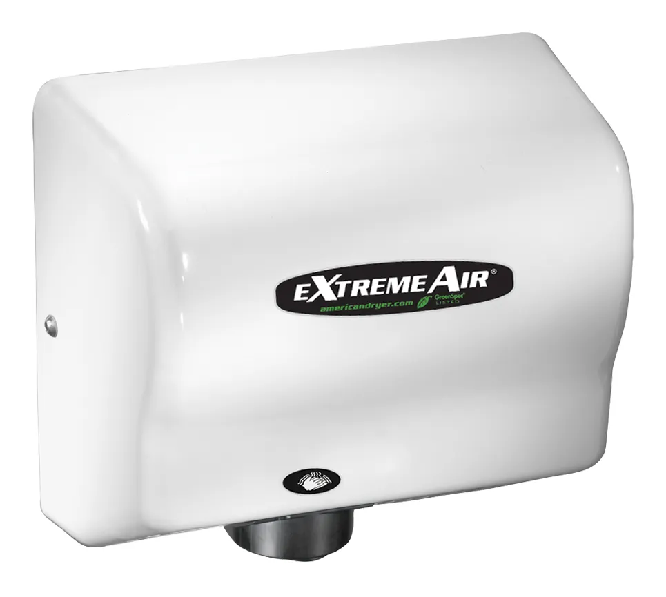 American Dryer GXT9-M - ExtremeAir Automatic Hand Dryer with Steel White Cover 