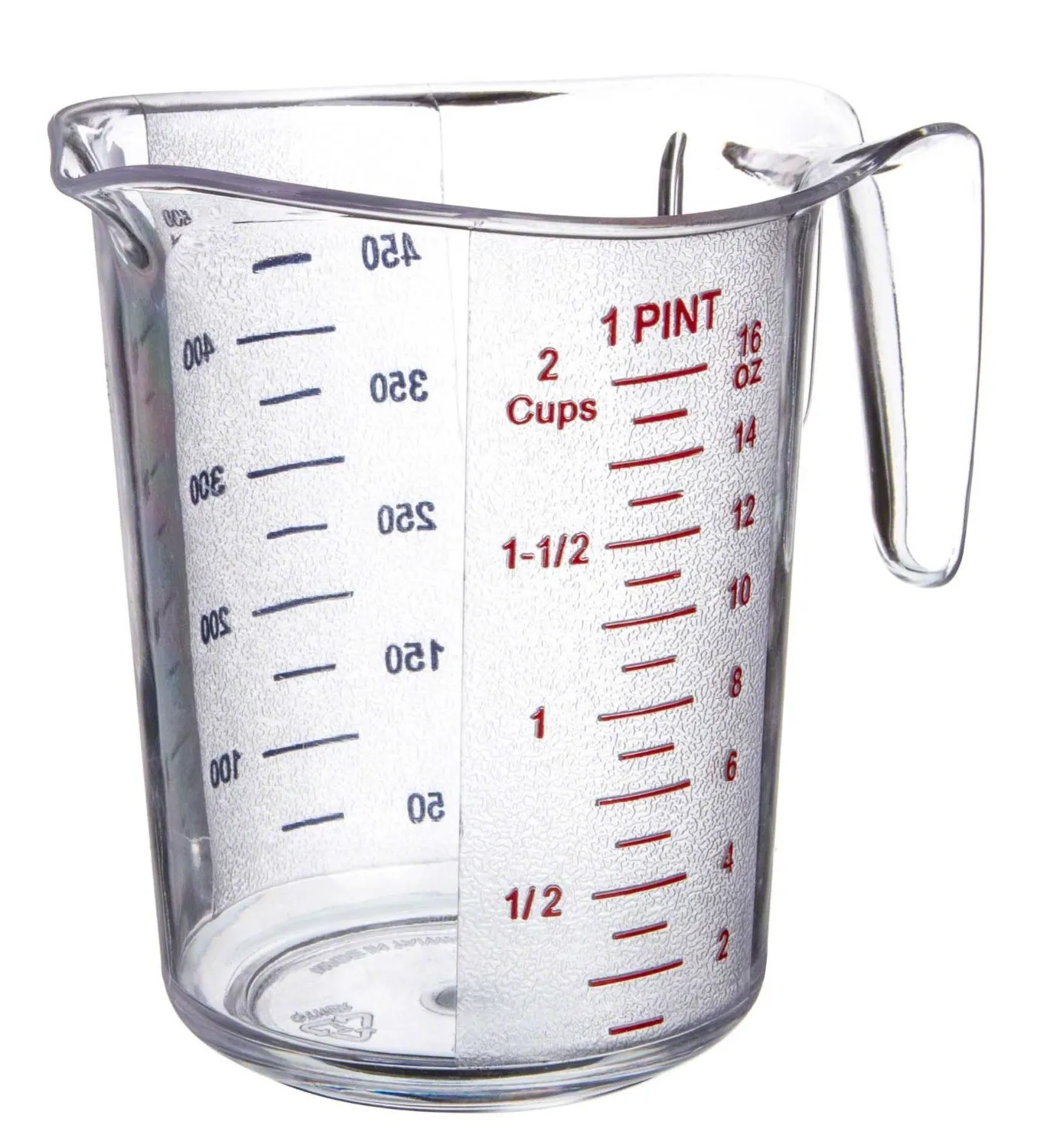 Update International MEA-50PC - 2 Cup - Plastic Measuring Cup