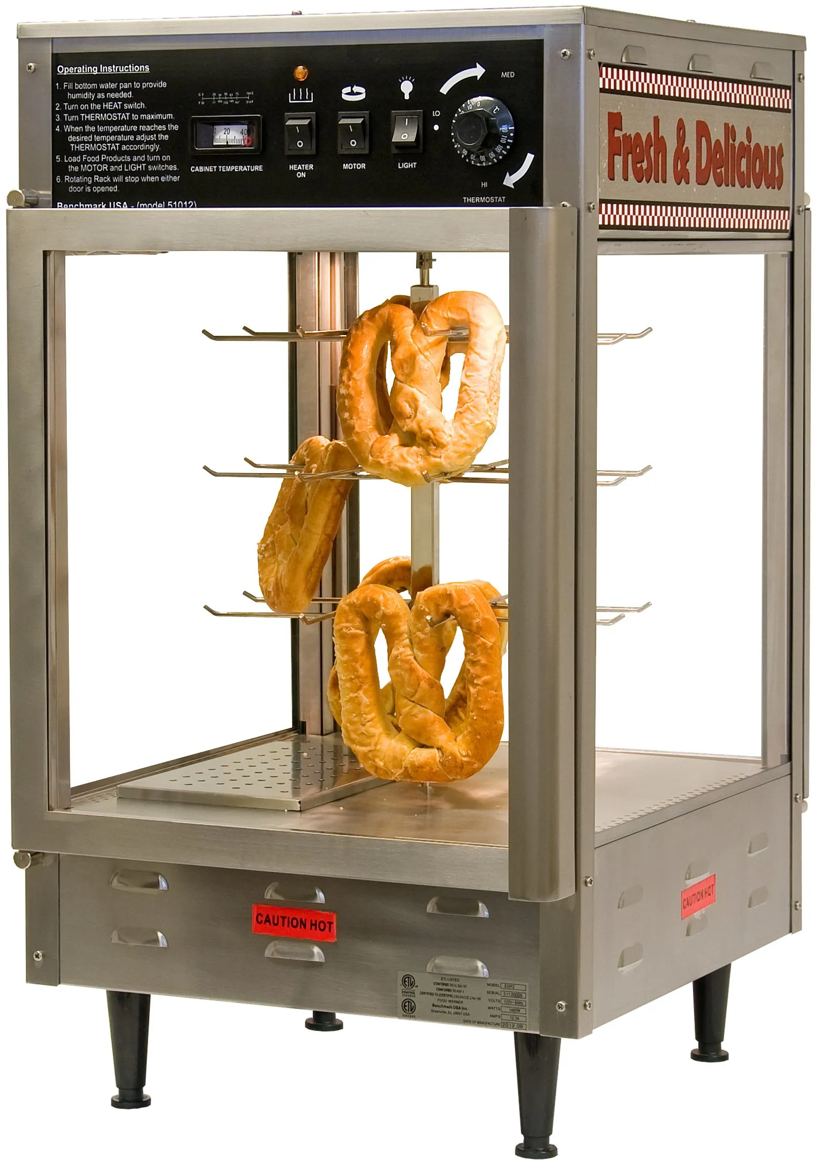 Benchmark USA 51012 -12" Pizza/Pretzel Warmer Display