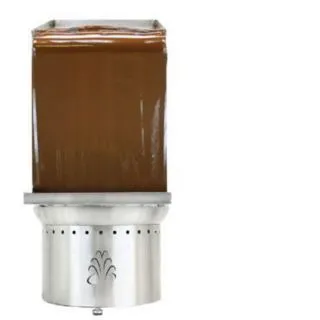 Buffet Enhancements - 1BACF35WALL - Stainless Steel Medium Chocolate Fountain Wall