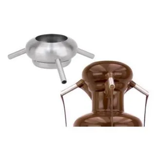 Buffet Enhancements - 1BACFT2 - Stainless Steel Chocolate Fountain Topper - 3 Spout