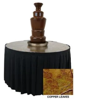 Buffet Enhancements - 1BACFT48M - 48" Chocolate Fountain Table - Copper Leave