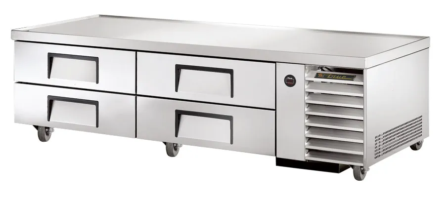 True TRCB-79 - 79" 4 Drawer Refrigerated Chef Base