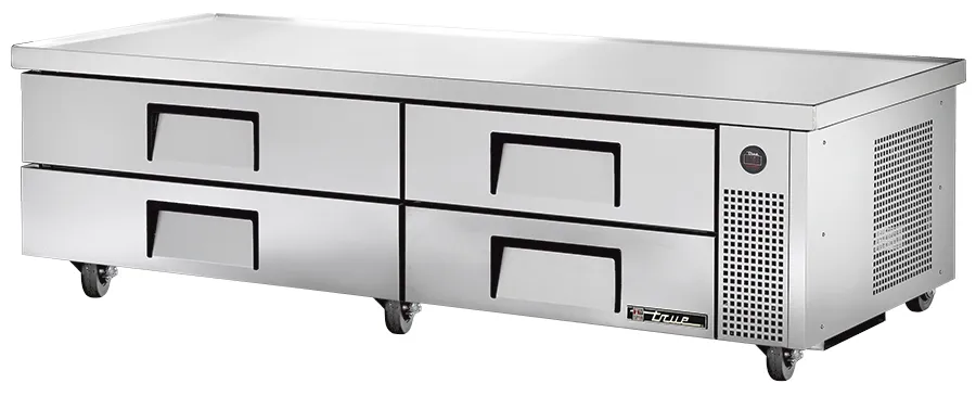 True TRCB-82-86 - 84" 4 Drawer Refrigerated Chef Base