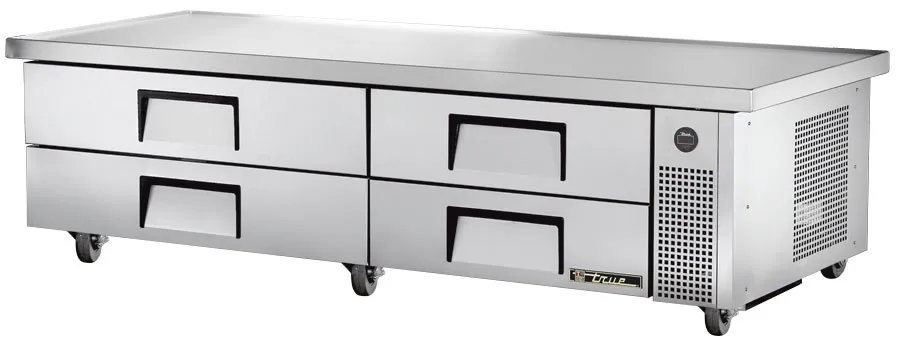 True TRCB-82-86 - 86" 4 Drawer Refrigerated Chef Base