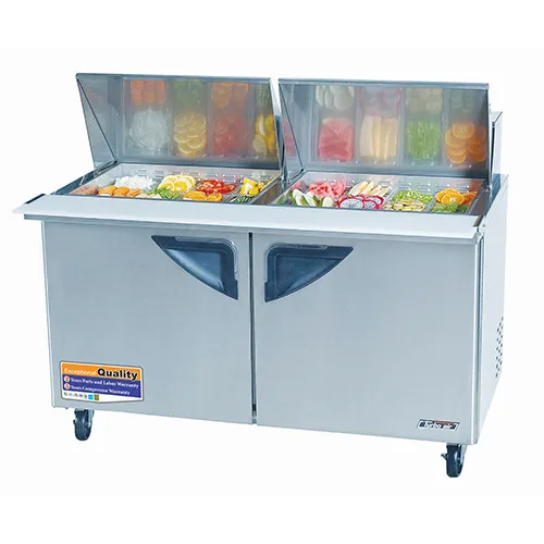 Turbo Air TST-60SD-24 - Sandwich Prep Table - Standard Top 2 Door 60.5" 