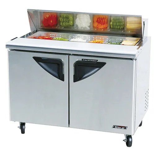 Turbo Air TST-48SD - Sandwich Prep Table - Standard Top 2 Door 48.5" 