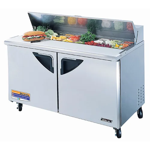 Turbo Air TST-60SD - Sandwich Prep Table - Standard Top 2 Door 60.5" 