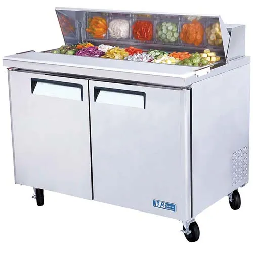 Turbo Air MST-48 - Sandwich Prep Table - Standard Top 2 Door 48.25" 