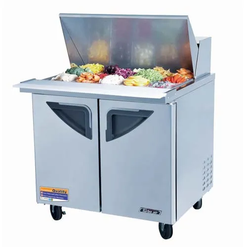 Turbo Air TST-36SD-15 - Sandwich Prep Table - Standard Top 2 Door 36.5" 