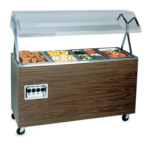 Vollrath 38707 - Portable Hot Food Buffet Table - 3 Wells, 46" W with Enclosed Base 