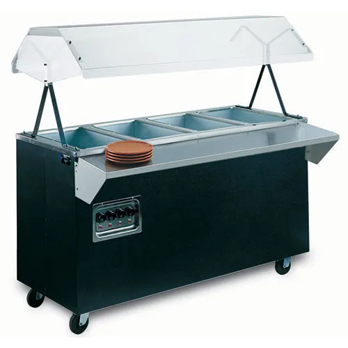 Vollrath 38710 - Portable Hot Food Buffet Table - 4 Wells, 60" W with Enclosed Base 