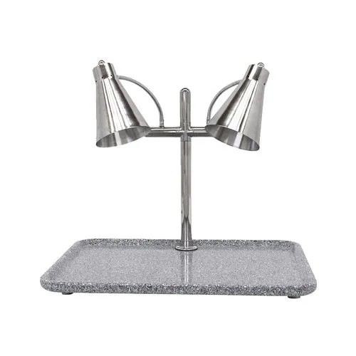 Buffet Enhancements - 010HFD-GG30RT - 30" Flex Dual Carving Station - Grey Granite Chefstone™ Rectangular Base