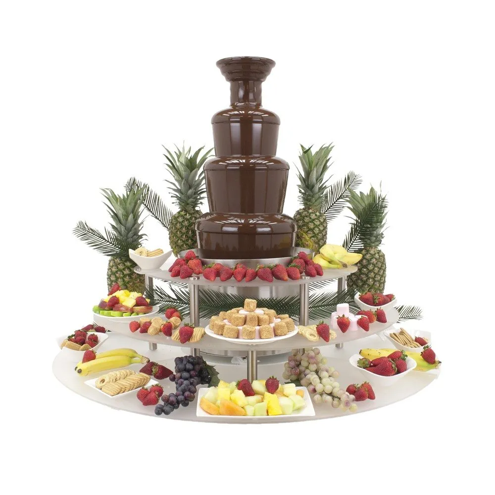 Buffet Enhancements - 010AC3FR - 47" Three Tier Chocolate Fountain Food Display Riser