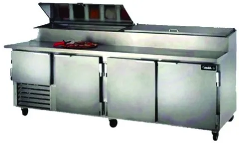 Leader ESPT96 - Four Door 96" Pizza Prep Table - NSF Certified