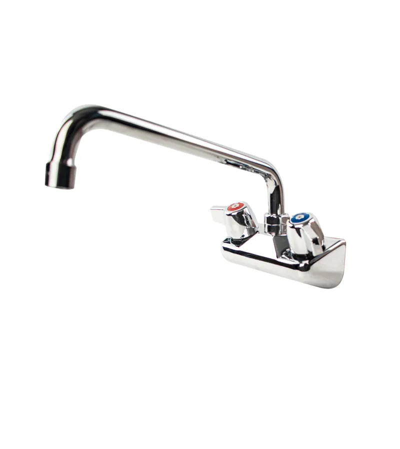 Universal 10” Wall Mount Bar Sink Faucet, 4” Centers