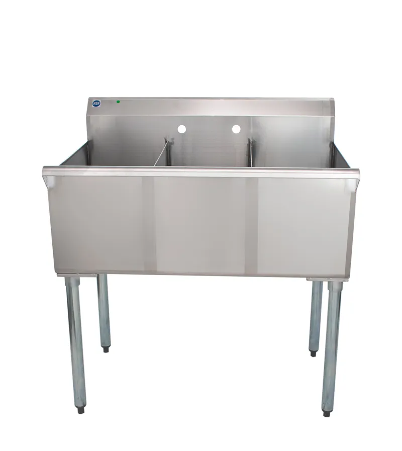 Universal BS2112-3 - Three Compartment Sink - 36"