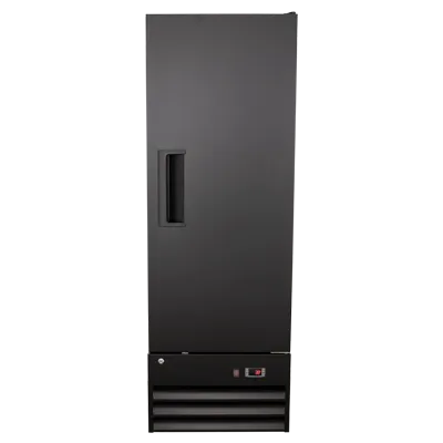 Universal LDC10 21” Black Swing Solid Door Reach In Refrigerator